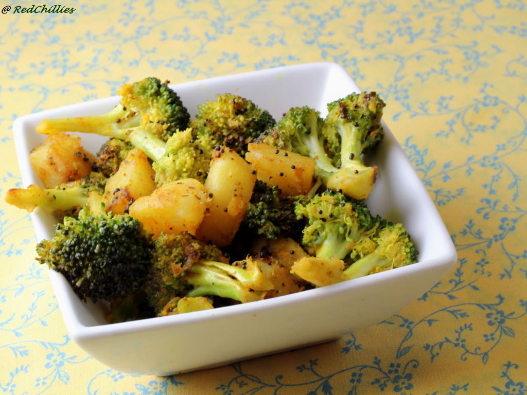 Potato, Broccoli Fry/ Broccoli Sabzi RedChillies