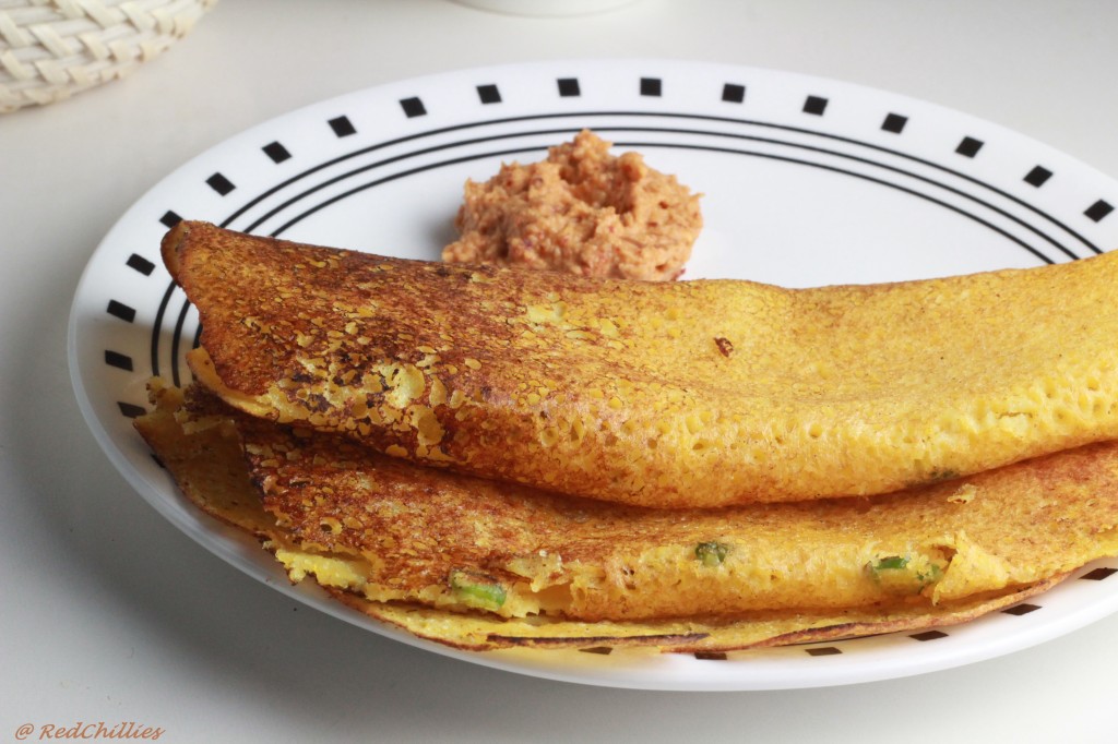 Cornmeal Dosa RedChillies