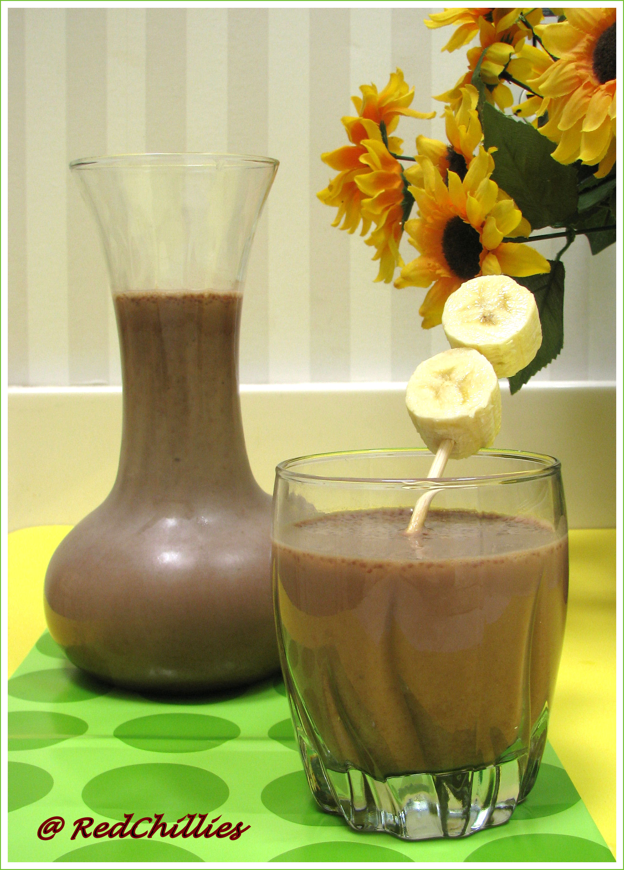 Banana Chocolate Milkshake | RedChillies