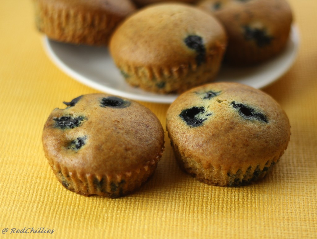 Low Fat Blueberry Muffins