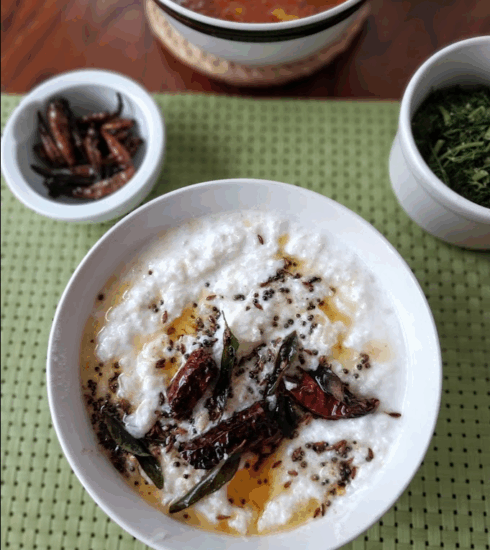 cauliflower yogurt rice curd rice recipe
